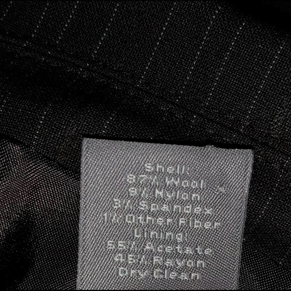 Ann Taylor Womens Brown Pin Stripe Blazer Size 6 Linen Blend - Picture 7 of 7